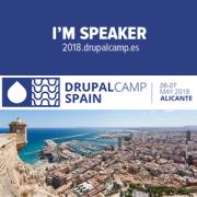 I am speaker DrupalCamp Alicante 2018